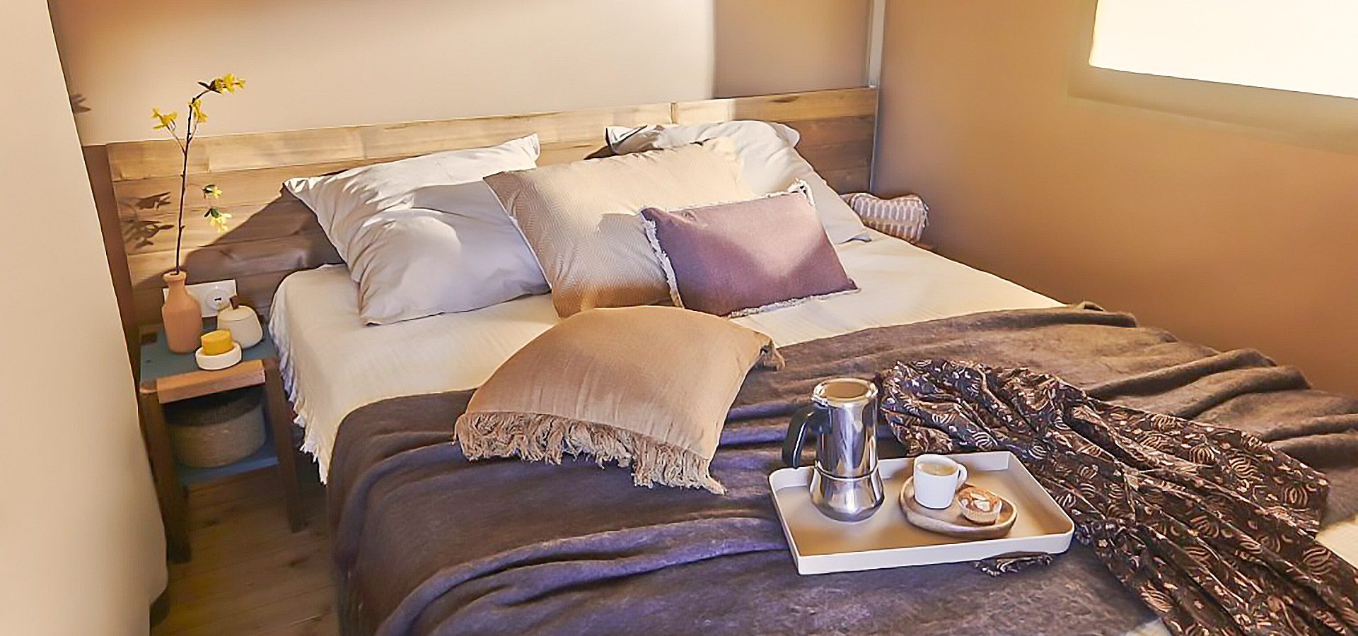 Camping la veta tente lodge chambre principale